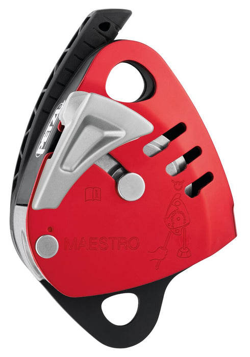 Red Petzl Maestro L Descender 