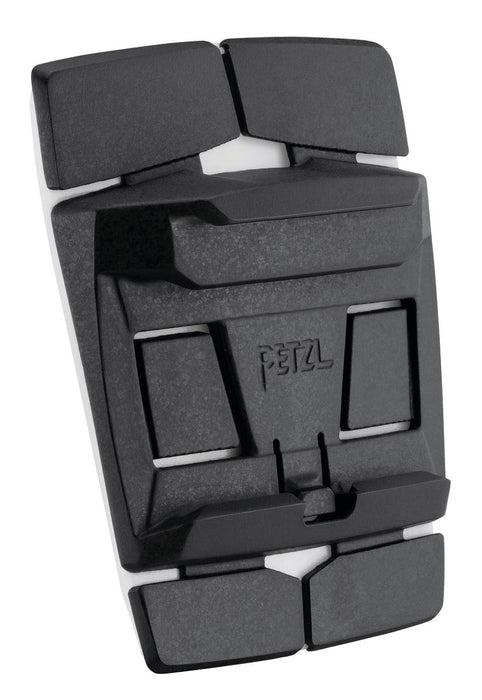 PETZL adapt an Adhesive plate for mounting a headlamp on a helmet