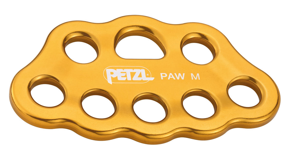 Yellow Petzl Paw size  M rigging plate 