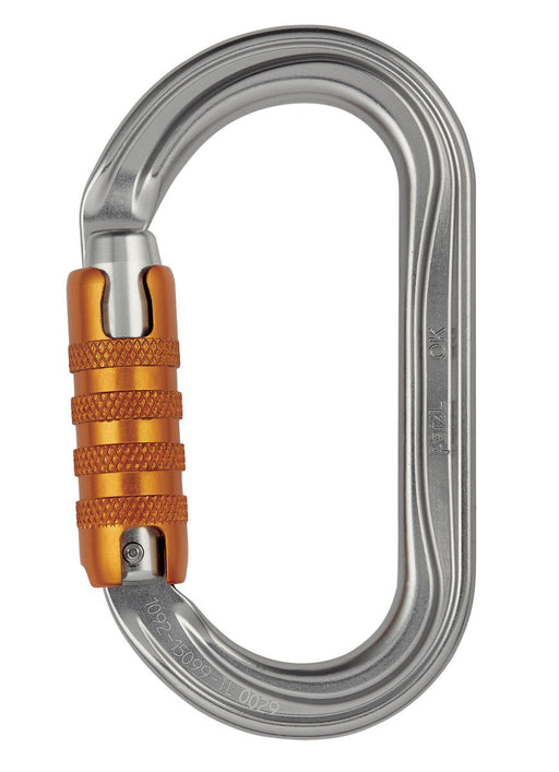 Petzl OK Triact Lock Carabiner in Grey  