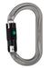 Grey Petzl OK Ball Lock Carabiner