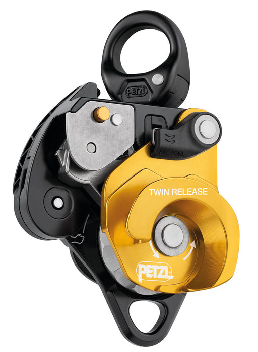 Petzl TWIN RELEASE Releasable double progress capture pulley for haul systems