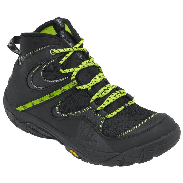 Palm Gradient Black Boot with Neon Green Laces