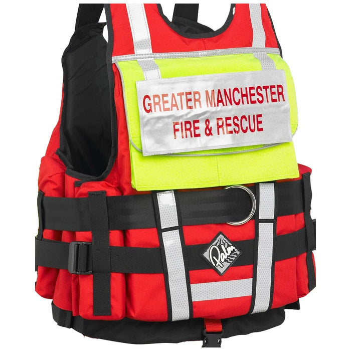 Palm Rescue 850 showing ID panel on rear velcro slip pocket