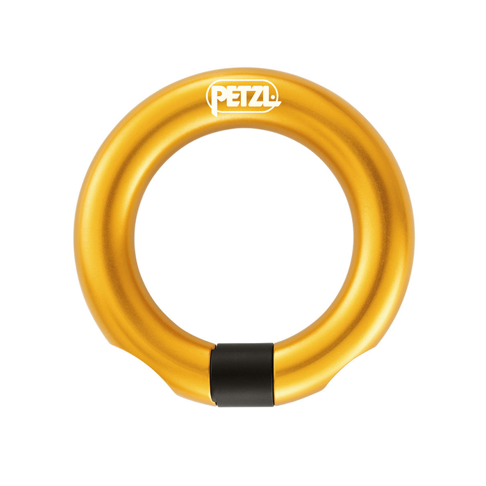 Front of Petzl Ring Open in Yellow 