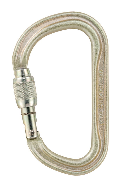 Petzl Vulcan Screw Lock Carabiner in Gold Colour