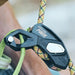 Edelrid Pionch Belay System in use closeup 