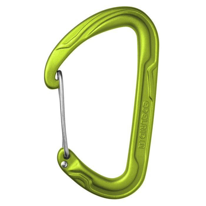 Edelrid Pure Wire Gate Carabiner in Green Oasis  Colourway 