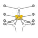 Illustration of Petzl Reeve Carriage Pulley in use. Multiple configurations and connections are possible