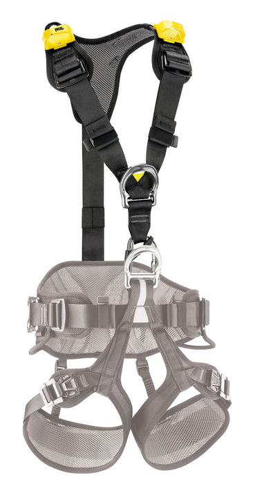 Petzl Top Chest Harness attached to a Seat Harness 