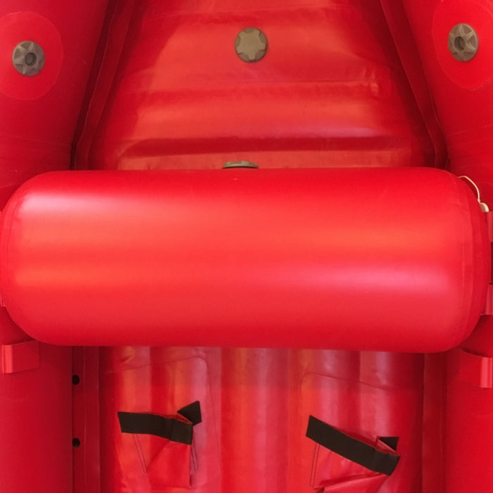 WRS Rescue Raft - close up of inside seat and valves