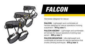 Product video for the Falcon Rescue Harnesses