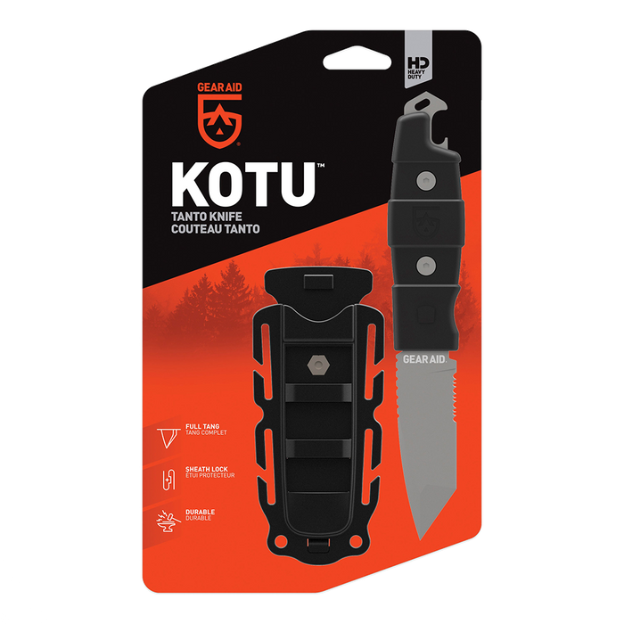 Gear Aid Kotu Black Knife in Packaging 